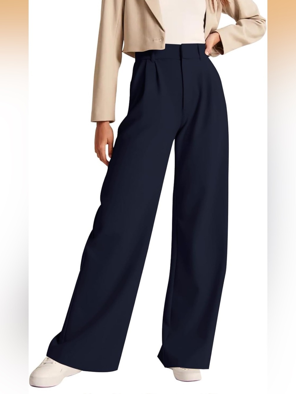 NWOT High Waisted Dress Pants Size Medium Navy Blue